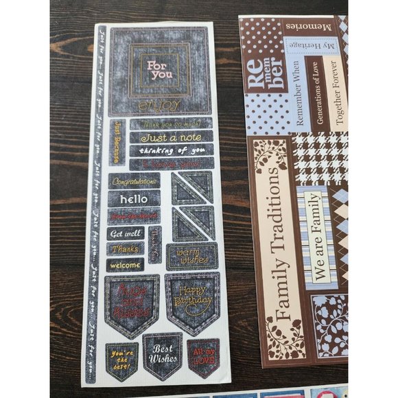 LOT Scrapbooking Stickers - Boys Blue Space Hero Men Man - NEW & Retired #10 - Picture 6 of 13